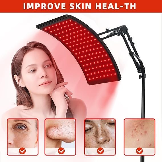 71vKON-UbcL._AC_SX569_.jpg Red Light Therapy for Face and Body, Red Infrared Light Therapy Lamp with Stand Led 660nm Red Light-Therapy& 850nm Infrared Light Device for Body