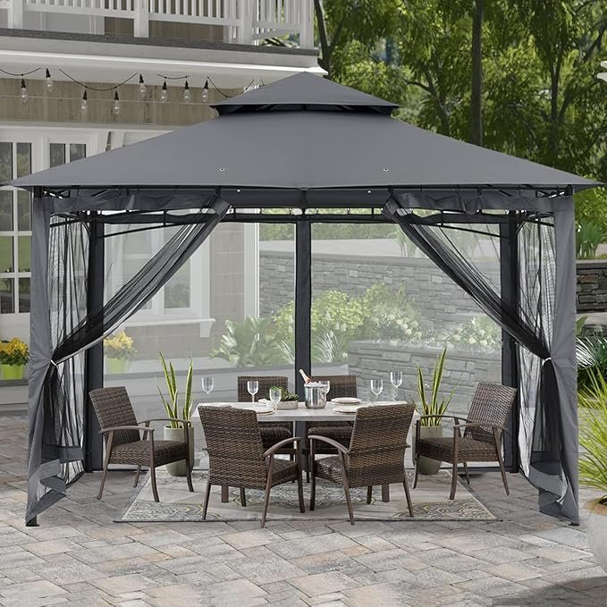 813fM5CNvNL._AC_SX679_.jpg ABCCANOPY 10x10 Patio Gazebo with Mosquito Netting
