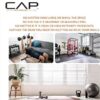 CAP Barbell Rubber Coated Dumbbell Weight Set with Vertical Rack | 100 lb, 150 lb, and 210 lb Options