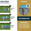 81BEU917NL._AC_SL1500_.jpg Bestway APX 365 18’x52″ Round Above Ground Swimming Pool Set with Pump & Ladder