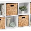 81DpqnUAzdL._AC_SX679_.jpg Best Choice Products 8-Cube Storage Organizer, 11in Shelf Opening, Bookcase, Display Shelf, Customizable w/ 3 Removable Back Panels – White