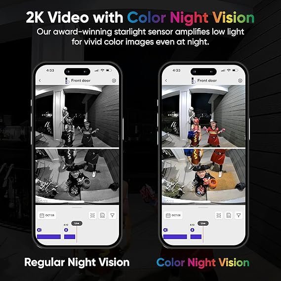 81Dtdw8JqoL._AC_SX569_.jpg WYZE Wireless Duo Cam Video Doorbell (Chime Included), Battery Powered, 2K Full HD Video, 2 Cameras (People and Package), 2-Way Audio, Color Night Vision