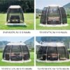 Alvantor Pop Up Screen House Gazebo with Mosquito Netting, Instant UV Resistant Sun Shelter for Patio & Backyard, Portable Canopy Tent for 2-10 Person