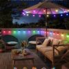 Govee Smart Outdoor String Lights 2, 144ft Outdoor Lights with Dimmable Warm White LED Bulbs, 47 Scene Modes for Patio, Backyard, Balcony, IP65 Waterproof, Works with Alexa, App Control