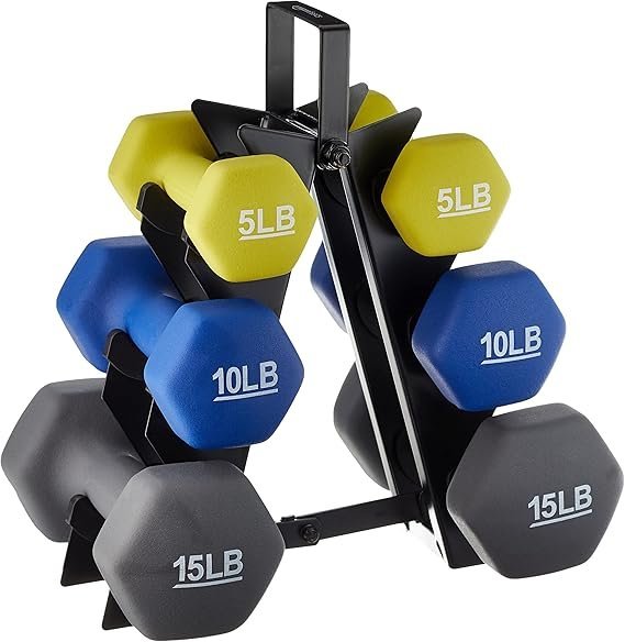 81TOxkReAEL._AC_SX569_.jpg Amazon Basics Neoprene Dumbbell Hand Weights for Exercise and Muscle Toning