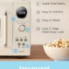 COMFEE’ Retro Microwave Oven, Small Microwave with 6 Auto Menus, 0.9 cu.ft Countertop Compact Microwave with Multi-stage Cooking, Mute Function, LED digital, Apricot/900W, CMO-MMP02AA(AT)