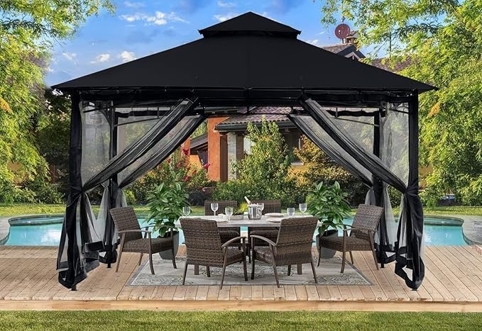 81WZt1UemJL._AC_SX679_-1.jpg ABCCANOPY 10x12 Patio Gazebo with Mosquito Netting