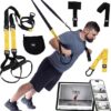 TRX All-In-One Home Gym System – Complete Suspension Training Kit for Strength Training, HIIT & Full-Body Workouts at Home or Outdoors, Includes Indoor & Outdoor Anchors