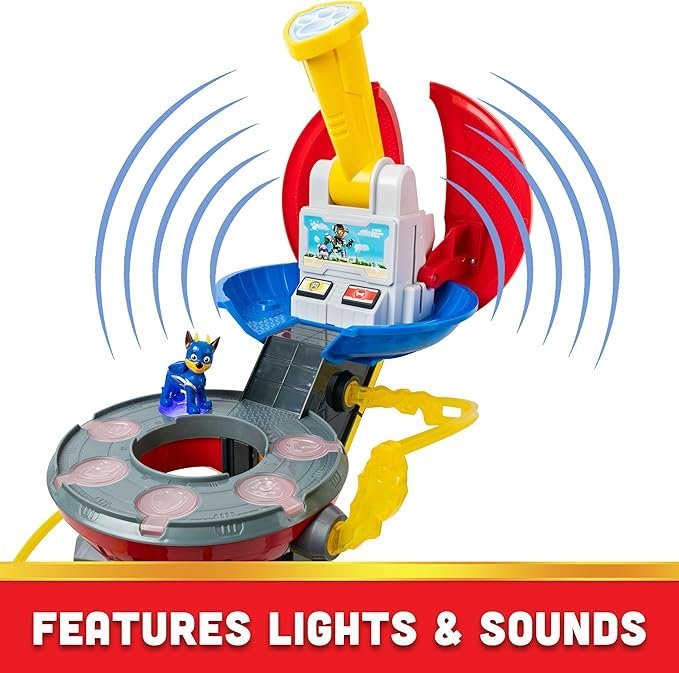 Paw Patrol, Mighty Lookout Tower with 4 Exclusive Bonus Action Figures, Toy Car, Lights and Sounds, Kids Toys for Ages 3 and up