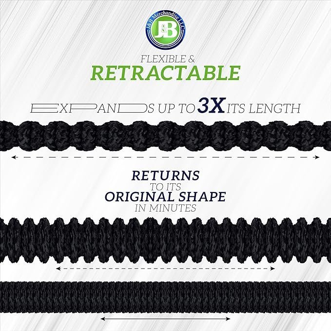 J&B XpandaHose 150ft Expandable Garden Hose – Ultra-Strong 3750D, 4-Layer Latex Core, Brass 3/4″ Connectors, 10-Pattern Nozzle & Storage Bag – Lightweight, Kink-Reducing, Leak-Resistant