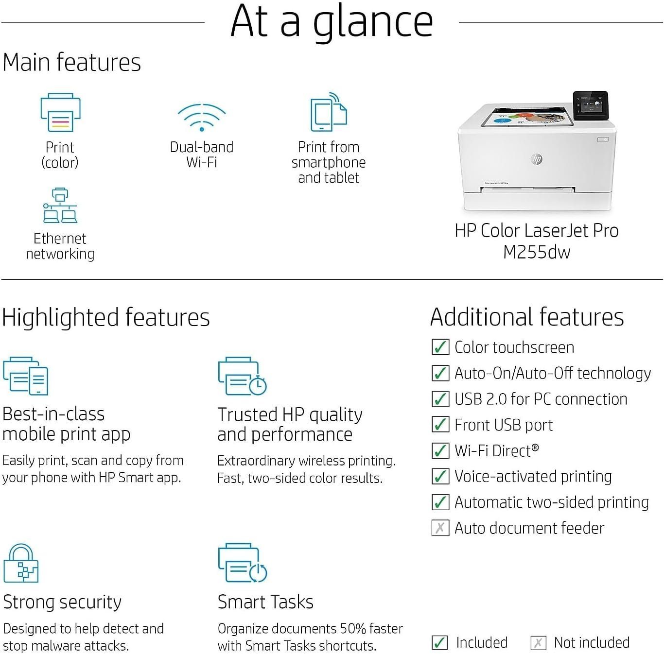 975.jpg Hp Color Laserjet Pro M255dw Wireless Laser Printer