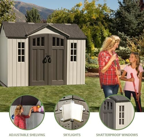 B07ZGBPWV2-2-1756086014391.jpg Lifetime 60243 10 x 8 Ft. Outdoor Storage Shed