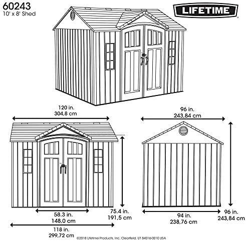 B07ZGBPWV2-6-1756086014391.jpg Lifetime 60243 10 x 8 Ft. Outdoor Storage Shed