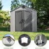 Lifetime Outdoor Storage Shed, 8 x 10 Foot, Gray