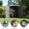 Lifetime Outdoor Storage Shed, 8 x 10 Foot, Gray