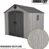 Lifetime Outdoor Storage Shed, 8 x 10 Foot, Gray