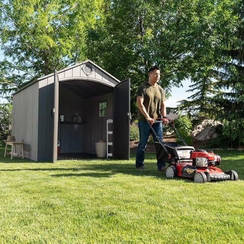 Lifetime Outdoor Storage Shed, 8 x 10 Foot, Gray