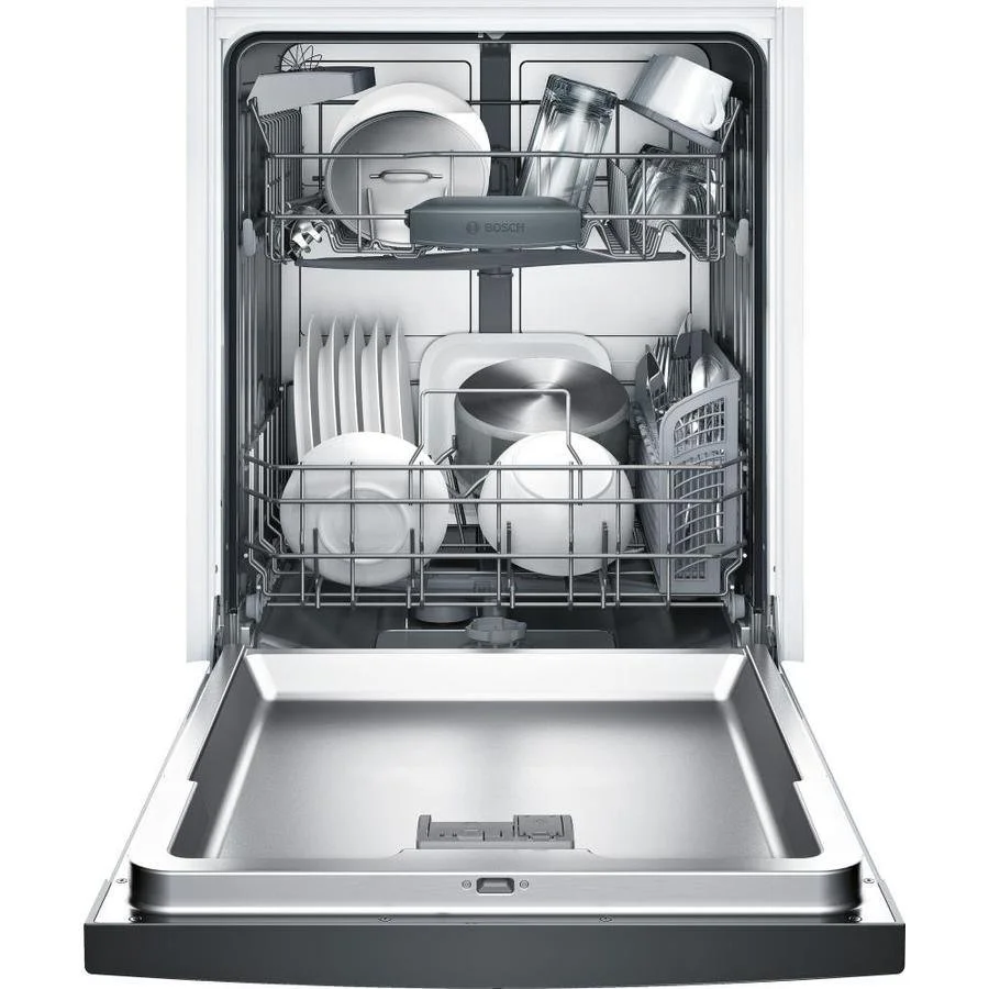 Bosch 100 Series PureDry 50-Decibel Front Control 24-in Built-In Dishwashers (Fingerprint-Resistant Stainless Steel) ENERGY STAR