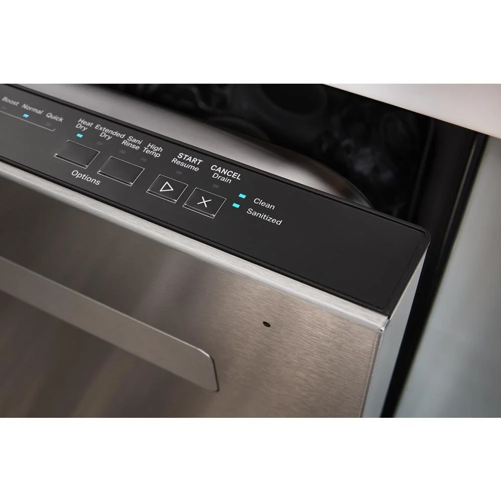 Whirlpool 24-inch Top Control Quiet Dishwashers with 3rd Rack Stainless Steels