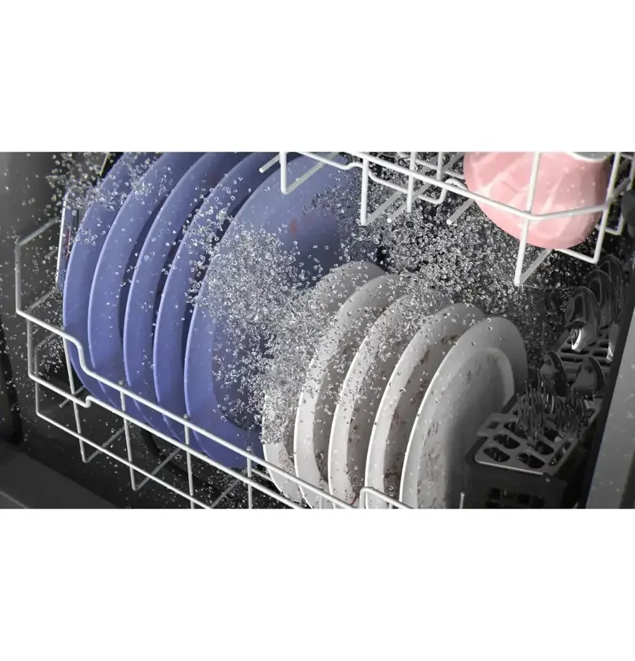 GE – 24″ Top Control Built-In Hybrid Tub Dishwashers with Dry Boost – Stainless Steels