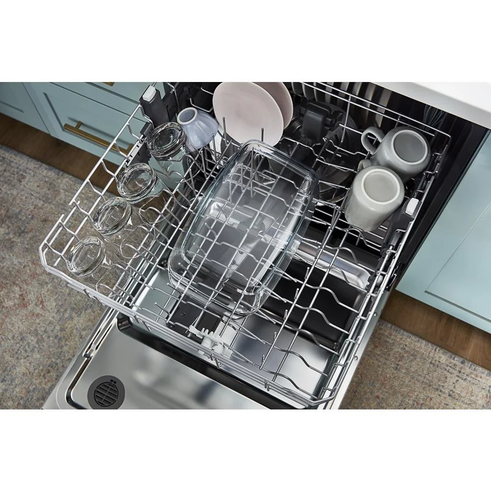 Whirlpool 24-inch Top Control Quiet Dishwashers with 3rd Rack Stainless Steels