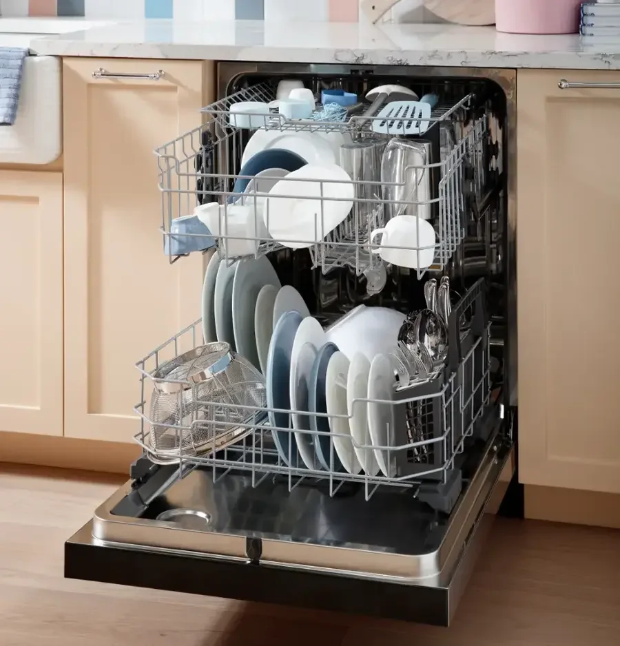 a7-9-1.webp GE – 24″ Front Control Built-In Tub Dishwashers with 3rd Rack, Sanitize Cycle and 47 dBA – Stainless Steels