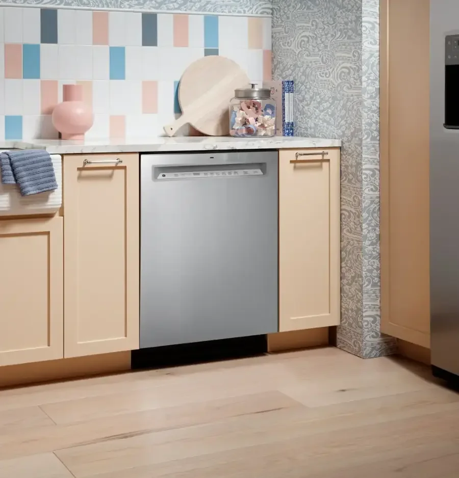 a9-5-1.webp GE – 24″ Front Control Built-In Tub Dishwashers with 3rd Rack, Sanitize Cycle and 47 dBA – Stainless Steels