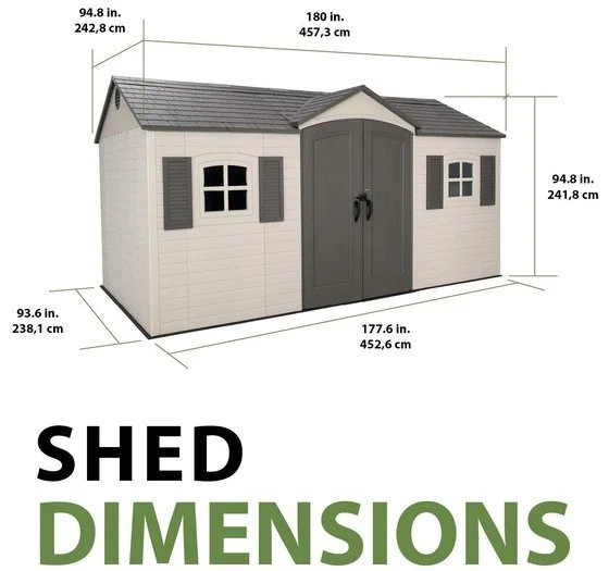 e2-18-1.webp Lifetime Legacy 15×8 Plastic Storage Shed Kit w/ Floors