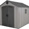 g1-27-1.webp Lifetime Outdoor Storage Shed, 8 x 10 Foot, Grays