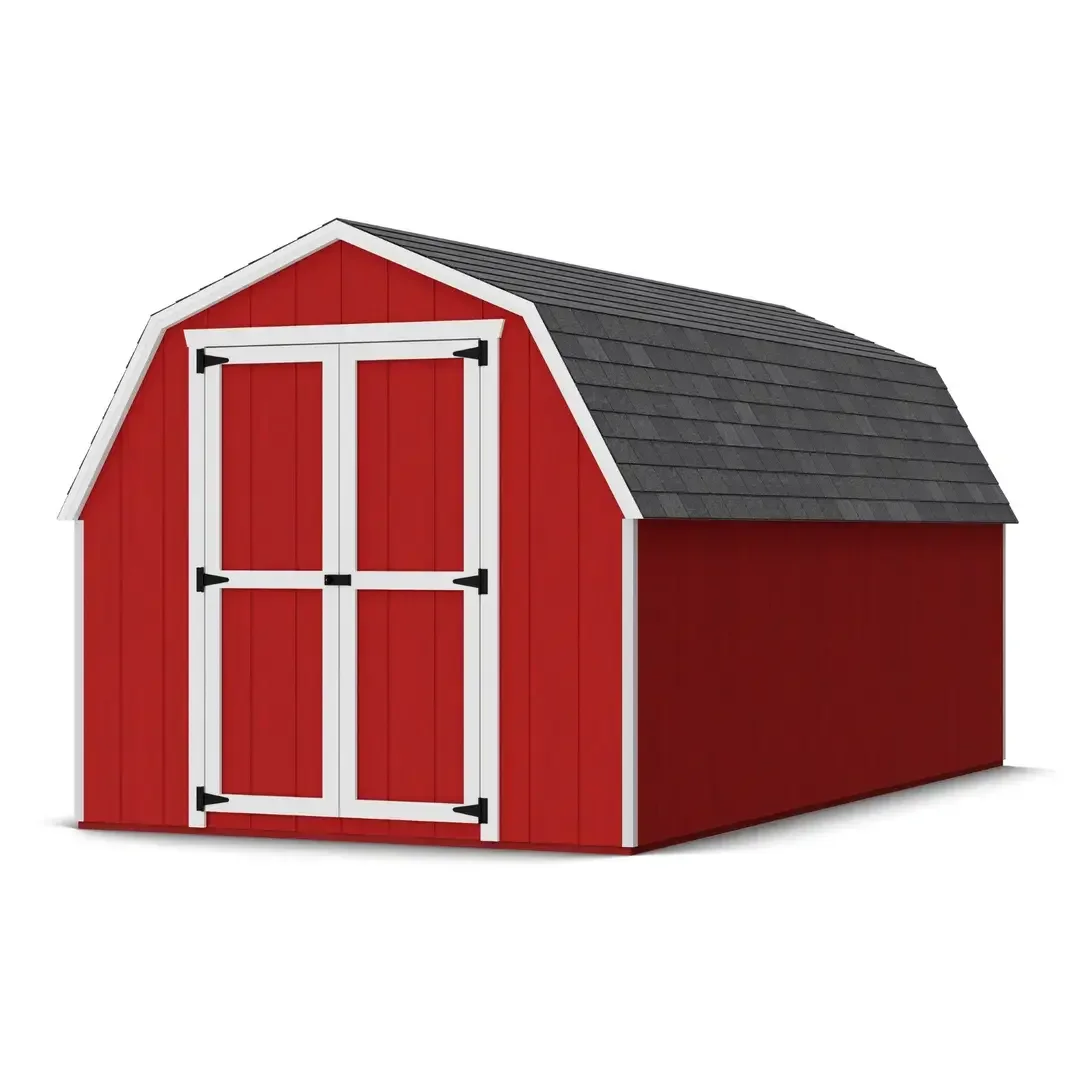 i1-20-1.webp Little Cottage Co. 8 x 16 Foot Value Gambrel Barn with 4 Foot Sidewalls – Precut Kits