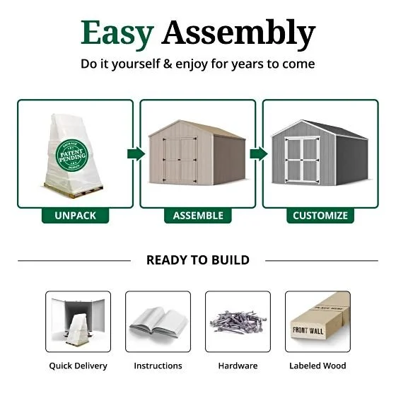 j3-19-1.webp Little Cottage Co. Pre-Cut 12×12 Value Gable Shed Kits