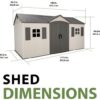 lifetime-legacy-15x8-60465-dimension.jpg Lifetime Legacy 15×8 Plastic Storage Shed Kit w/ Floor