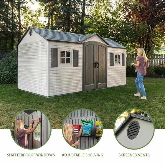 lifetime-legacy-15x8-60465-features1.jpg Lifetime Legacy 15×8 Plastic Storage Shed Kit w/ Floor