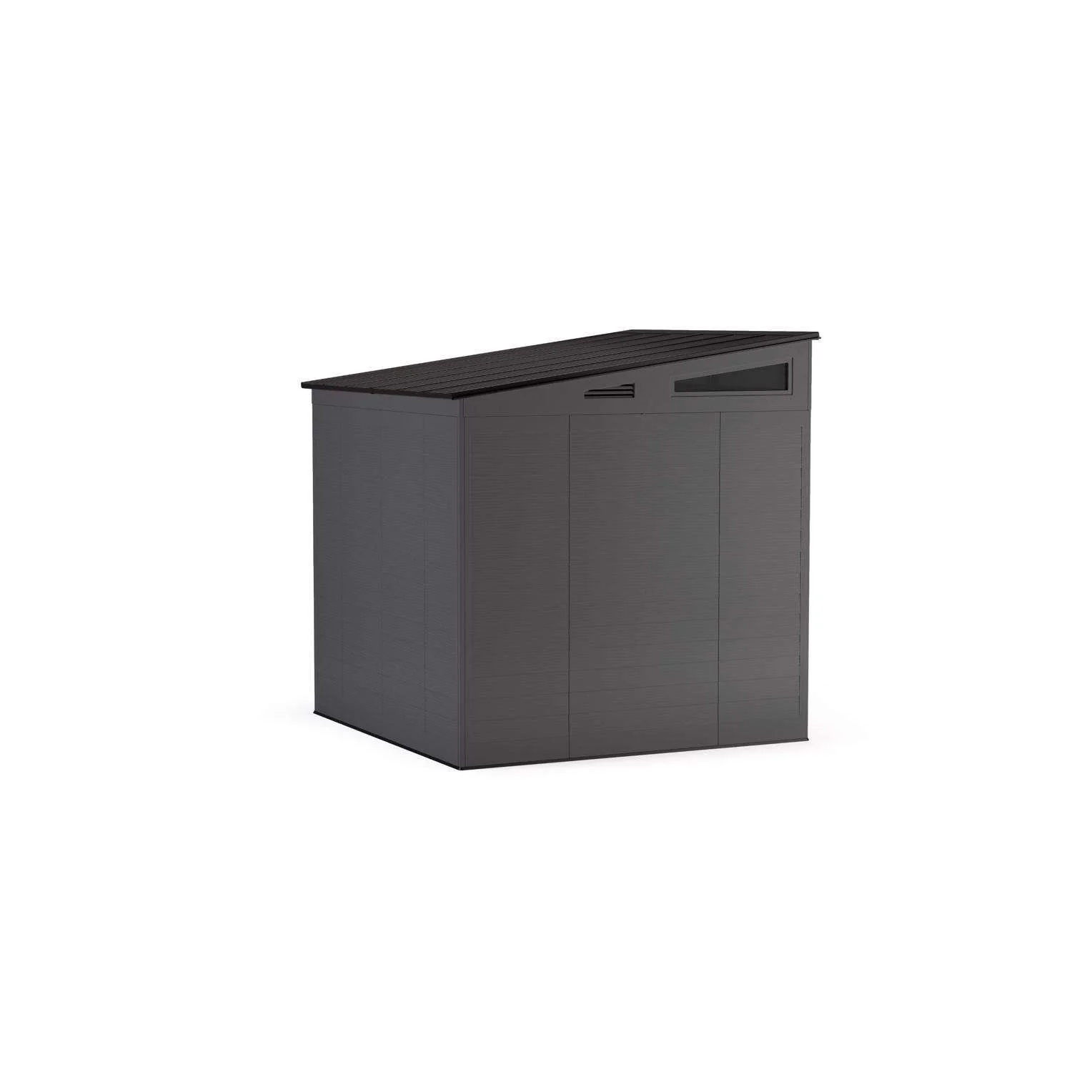 Suncast Modernist 7 ft. x 7 ft. Resin Vertical Pent Storage Shed with Floor Kits
