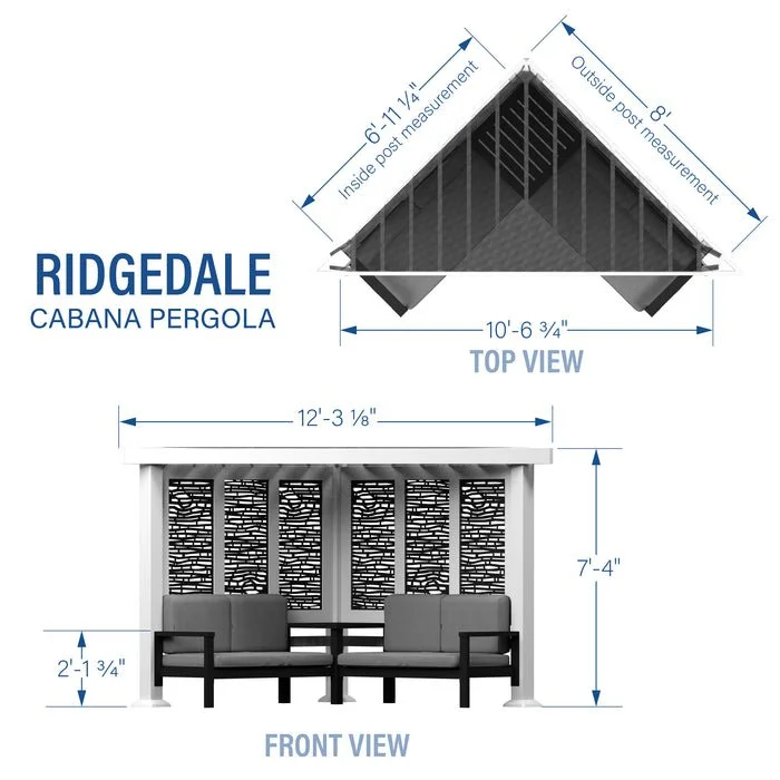 Backyard Discovery Ridgedale Modern Steels Cabana Pergola
