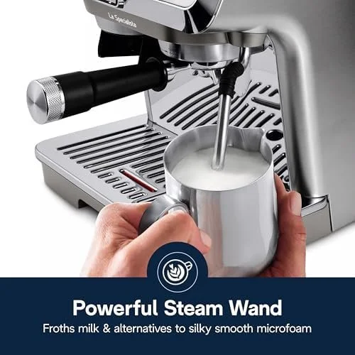qwertyu22-1.webp De’Longhi La Specialista Arte Evo Espresso Machine – Compact Cold Brew Coffee Maker with Grinder, Milk Steam Wand/Frother & Tamping Tools – Home Barista Kit for Lattes, Cappuccinos, Iced Coffees