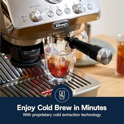 qwertyu44-1.webp De’Longhi La Specialista Arte Evo Espresso Machine – Compact Cold Brew Coffee Maker with Grinder, Milk Steam Wand/Frother & Tamping Tools – Home Barista Kit for Lattes, Cappuccinos, Iced Coffees