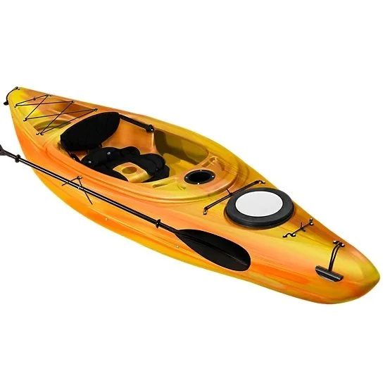 r3-11-1.webp Sun Dolphin Simcoe 10.4, Sit-in Recreational Kayaks with Paddle, Tequila Sunrise