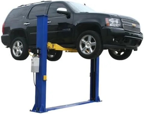 u1-17-1.webp ATLAS Automotive Equipment 9KBPX 2-Post Lift/Hoist, Baseplate Style, 9β6β³ Minimum Ceiling Height, 9,000lb Capacity, Symmetric Arms, Dual Hydraulic Chain Drives Cylinders, for Low Ceiling Home Use