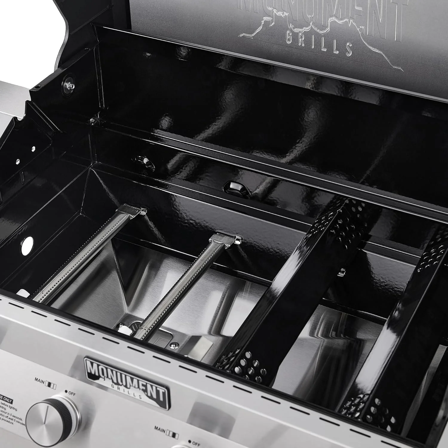 Monument Grills Eminence 405 |Tech Stainless Propane Gas Grills Eminence 405 & Cast Iron Cooking Plate