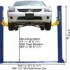 u3-15-1.webp ATLAS Automotive Equipment 9KBPX 2-Post Lift/Hoist, Baseplate Style, 9’6″ Minimum Ceiling Height, 9,000lb Capacity, Symmetric Arms, Dual Hydraulic Chain Drives Cylinders, for Low Ceiling Home Use