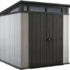 Keter Outdoor Storage Sheds, for House, Patio & Yard, Plastic Resin, Artisan, 7×7 Ft, Gray